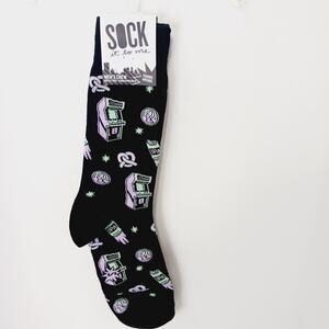 Sock It To Me Crew Men Women Cosmic Arcade Game Pretzel Beer IPA Ale NWT NEW